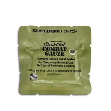 QuikClot Combat Gauze Hemostatic Dressing, Ea